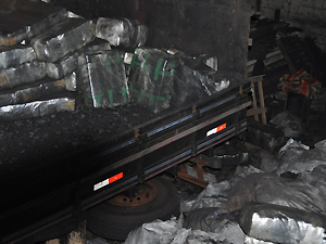 maconha apreendida em carvoaria