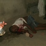 Frankili no local onde foi executado