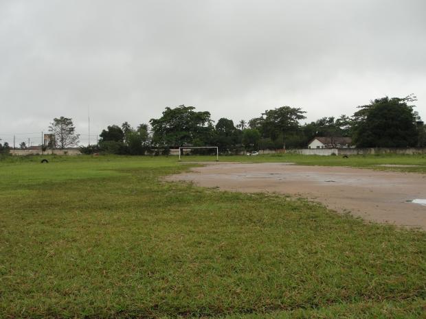 Campo de futebol onde a AFUNG iniciou o seu retorno as atividades