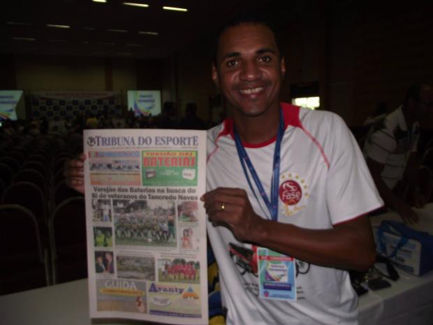 Geovan apresentou o Jornal Tribuna do Esporte em Salvador