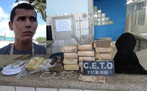 Gilmar Gomes Aguilar Junior preso com cerca de 15 quilos de drogas 2