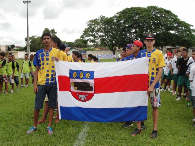 Copa Sul Bahia Medeiros Neto Equipe da casa na aberrtura do evento