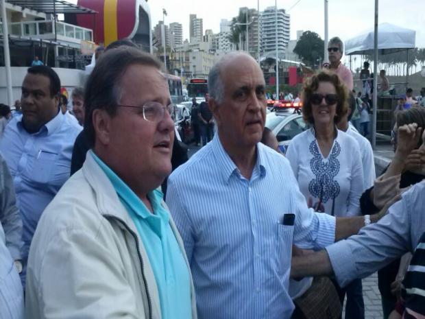 Geddel, ACM Neto e Paulo Souto juntos na Barra (2)