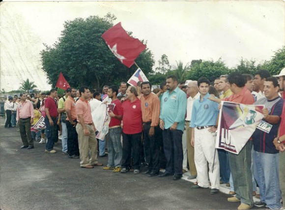 Gel Lopes em recepcao a Jaques Wagner