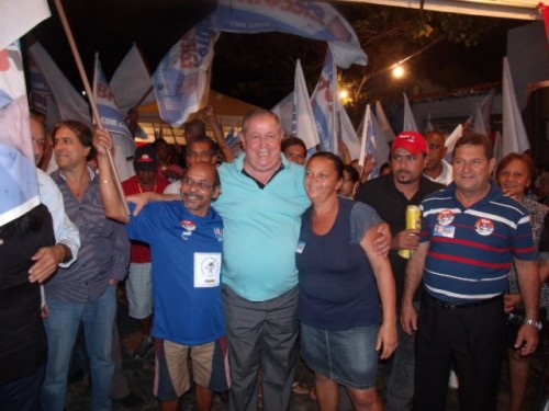 Timoteo Brito com o povo