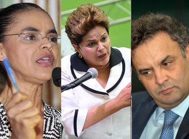 Marina Silva, Dilma e Aecio Neves