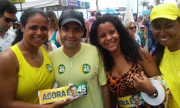 ACM Neto, Souto e Aleluia em campanha por Aecio na Bahia2