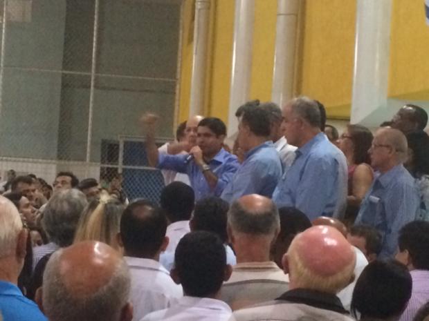 Jose Ronaldo e ACM Neto mobilizando Feira de Santana a votar em Aecio