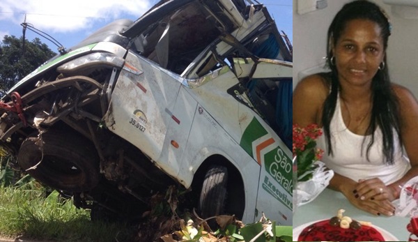 Maria Barbosa teixeirense que morreu em acidente da Sao Geraldo