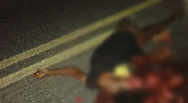 mulher cabeca esmagada