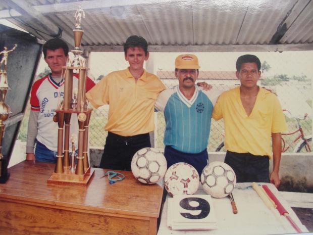 Edielson Freitas ao lado de Amadeu Ferreira em 1990