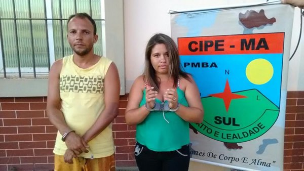 Leandro dos Santos Andrade e Daiane Jesus de Oliveira presos com 17 quilos de drogas