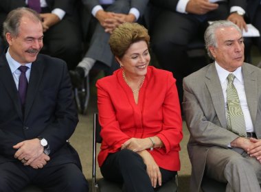 Aloisio Mercadante, Dilma e Michel Temer