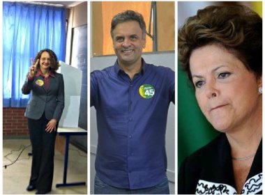 Luciana Genro, Aecio e Dilma
