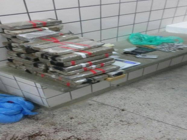 Maconha apreendida com Gabriel Venturim