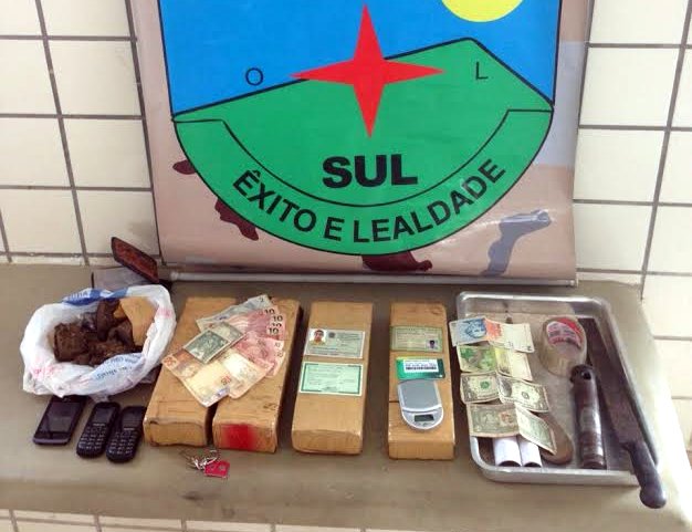 Material apreendido em poder Benedito Aparecido Ferreira