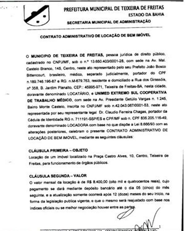 Contrato PMTF predio Unimed