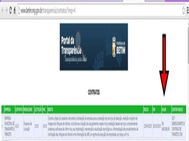 Contrato Radares Betim