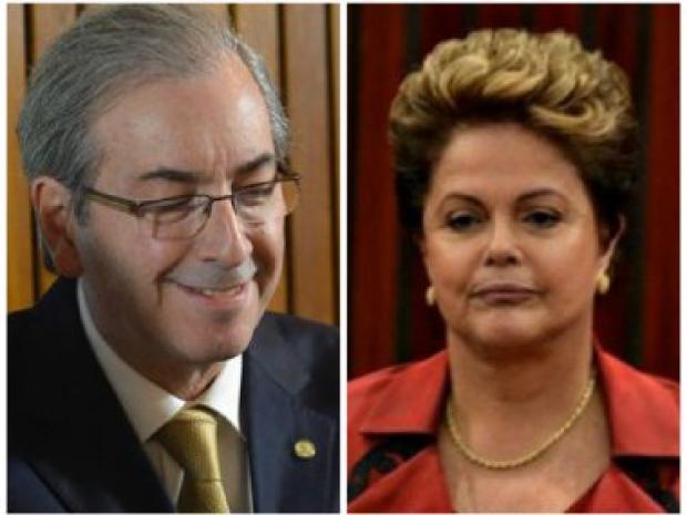 Eduardo Cunha e Dilma Rousseff