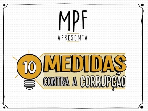 10 medidas contra a corrupcao