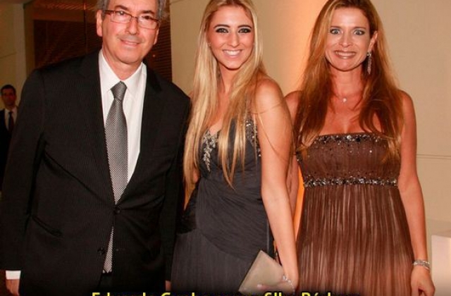Eduardo Cunha, esposa e filha