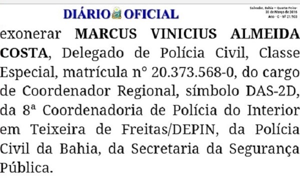 Exoneracao Marcus Vinicius