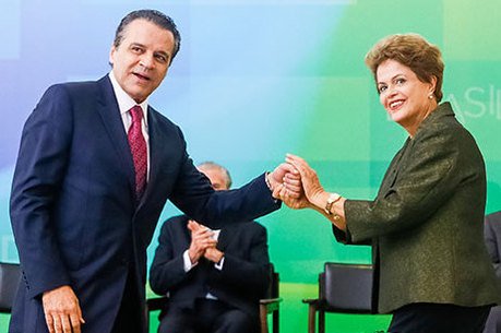 Henrique Eduardo Alves e Dilma Rousseff