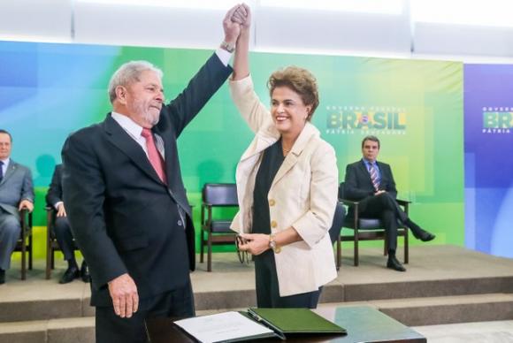 Lula e Dilma na posse