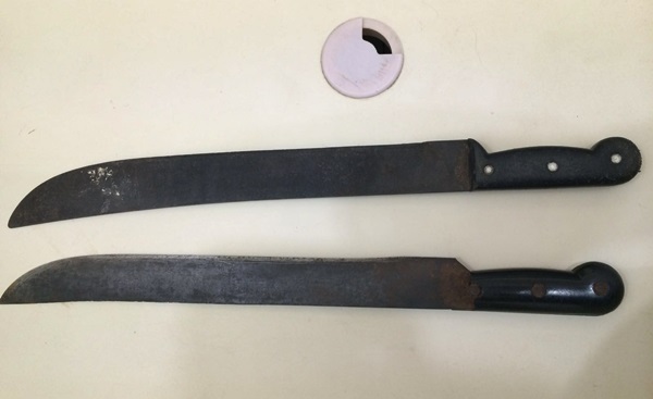 facaos usados por Ailton Alves Ribeiro