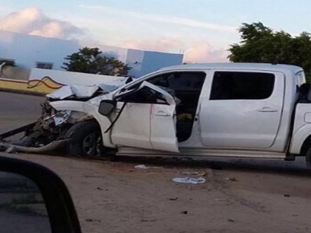 Carro dirigido por Vinicius Oliveira Silva