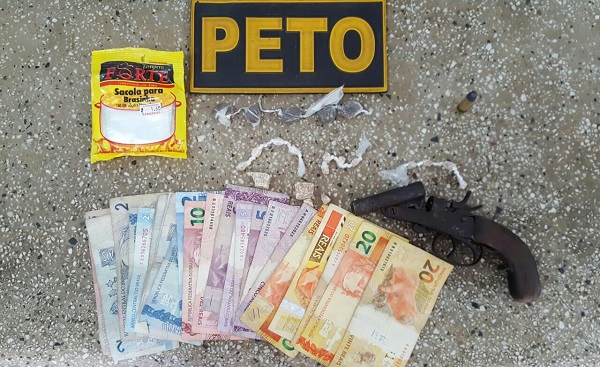 Drogas encontrada com menores