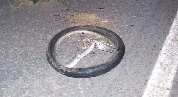 Roda da bicicleta de Luciano dos Santos Valerio