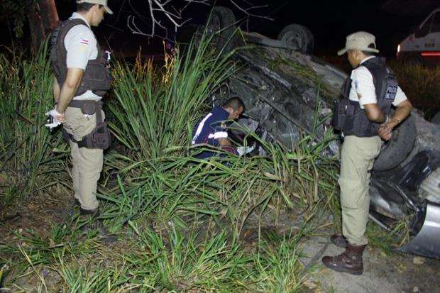 Acidente pai e filha Lajedao