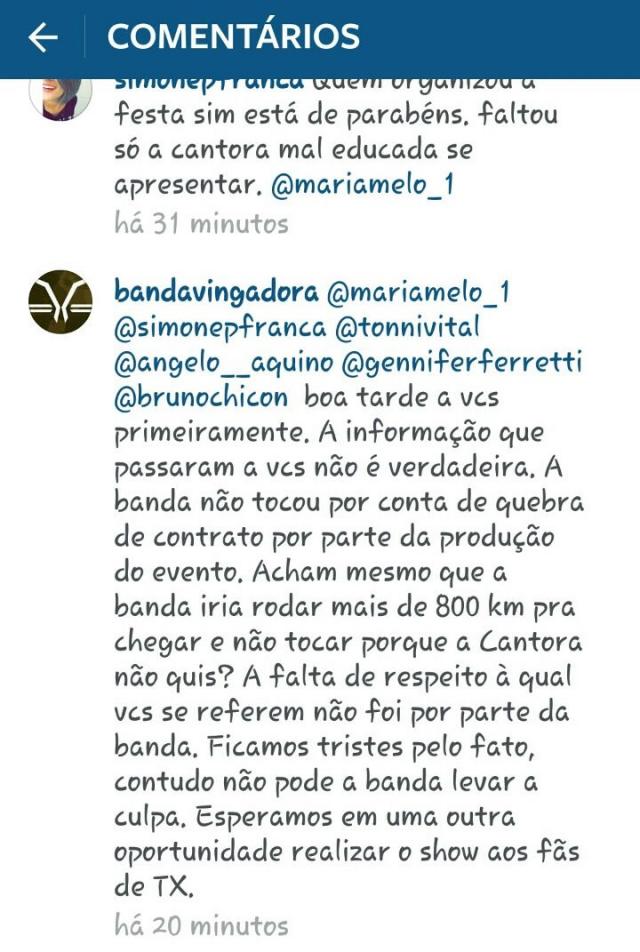 Show da Banda Vingadora Cancelado (2)