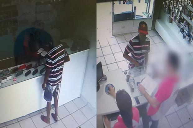 Assaltante armado leva 14 celulares no Centro de Teixeira
