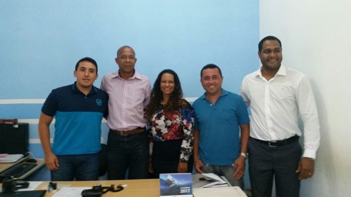 Tito Vinhas diretor Adjunto do CPTF, tenente coronel Osires Moreira, Maria Goretti Martins, Marcos Roberto Silva, coordenador Administrativo do conjunto penal e Henrique Marques